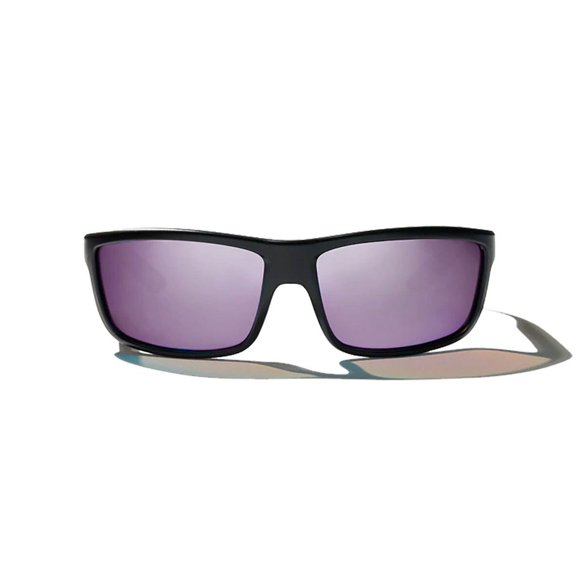 Bajio Nippers Sunglasses Polarized in Black Matte with Rose Mirror Plastic